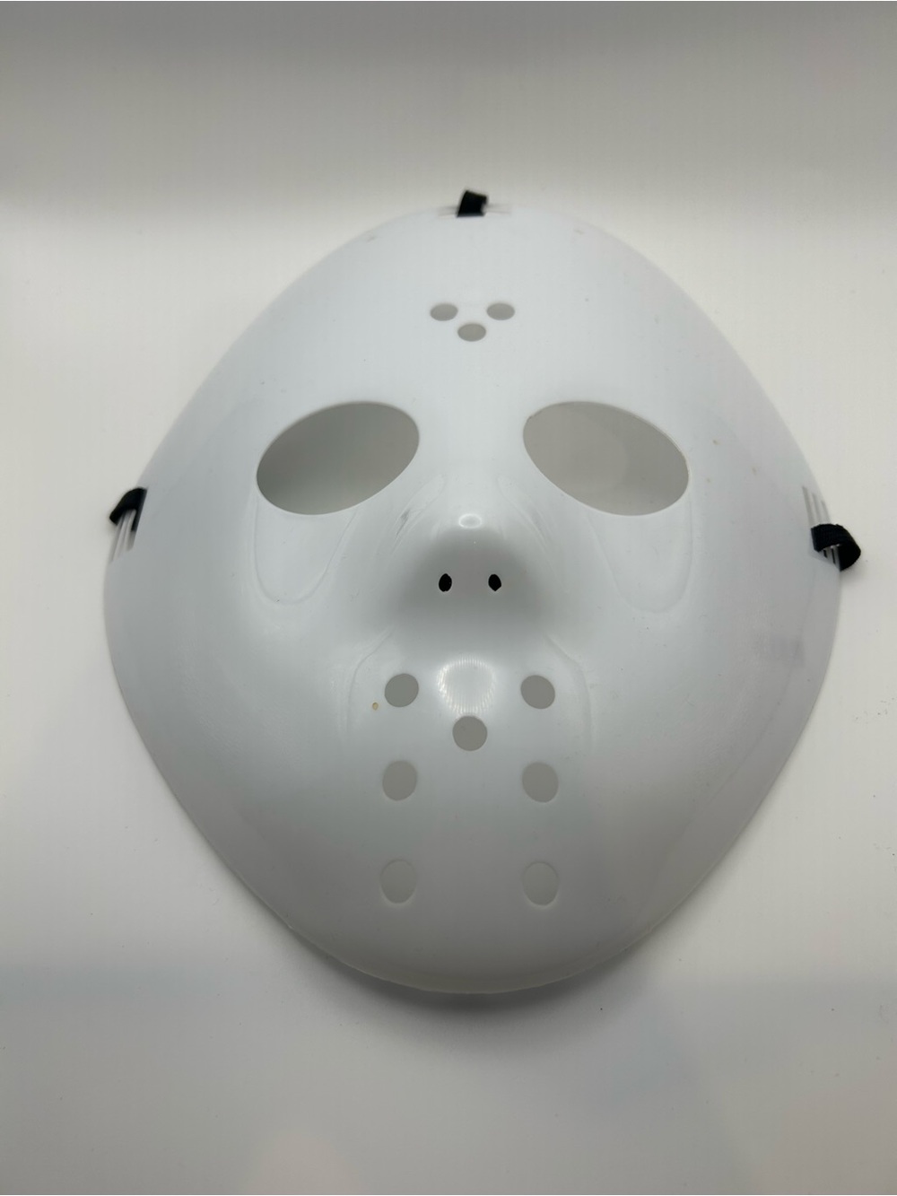 White Hockey Ski Mask Halloween Costume Adjustable Strap